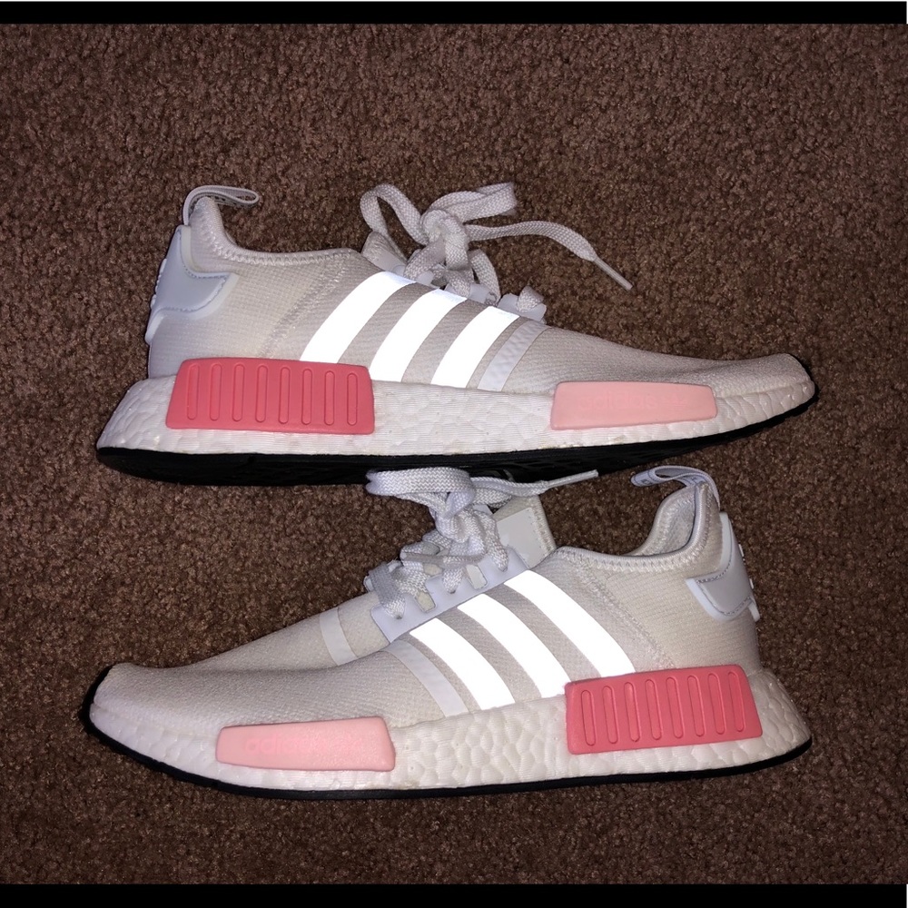 White and pink Adidas NMD